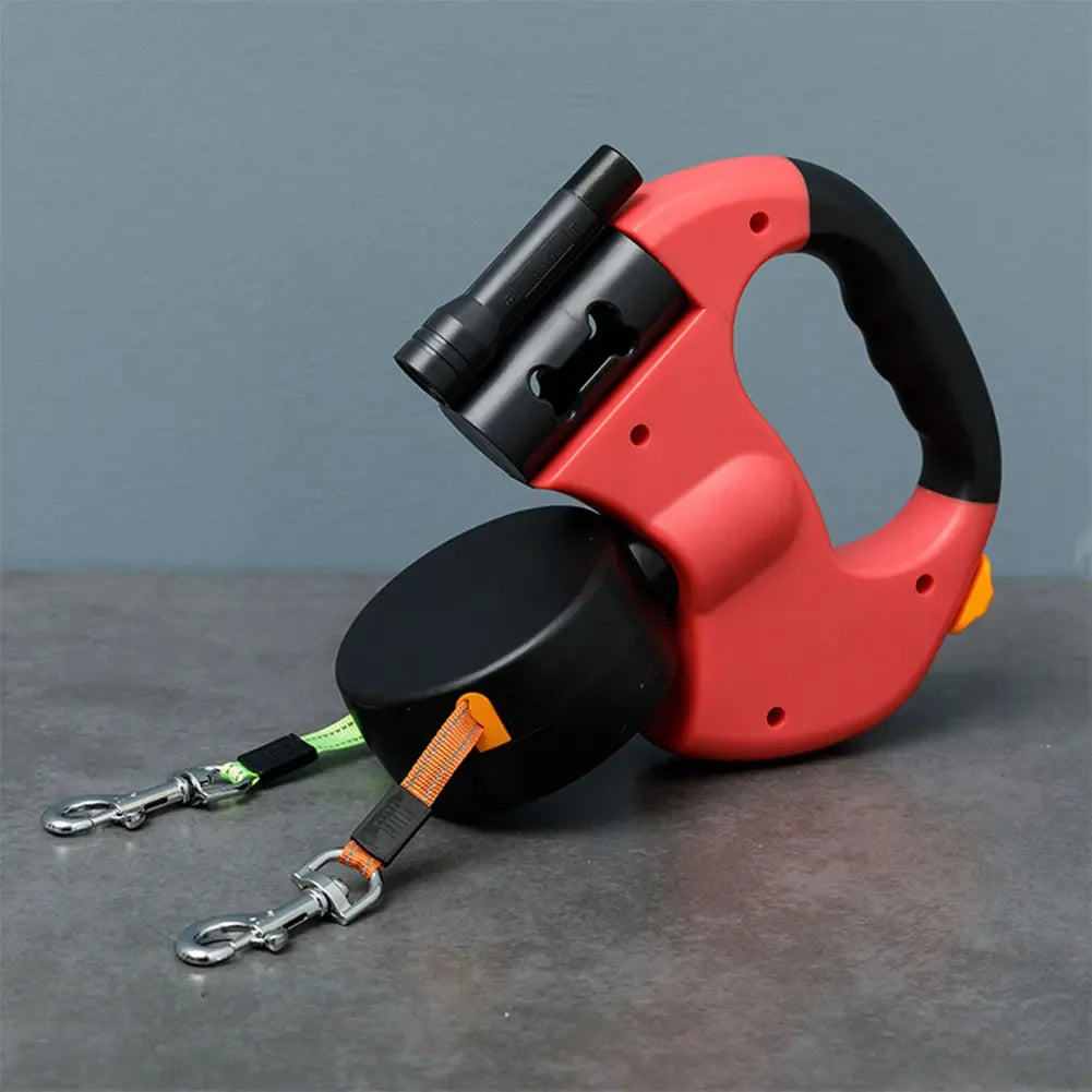 DOUBLE HEADED LED DOG LEASH โ 360ยฐ TANGLE-FREE