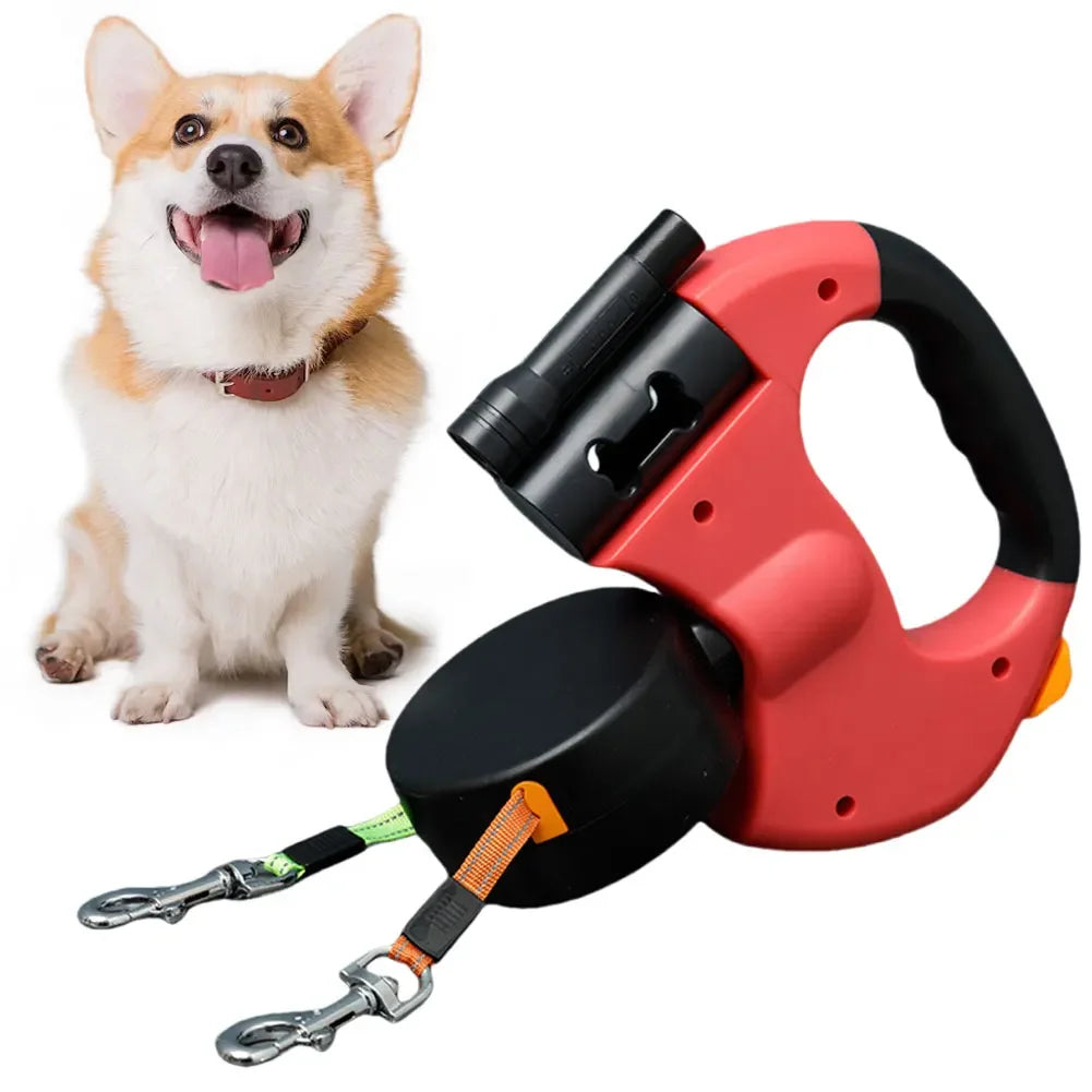 DOUBLE HEADED LED DOG LEASH โ 360ยฐ TANGLE-FREE