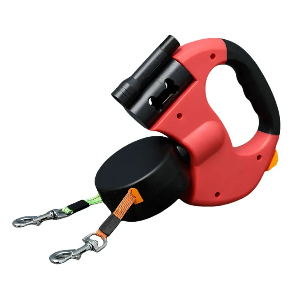DOUBLE HEADED LED DOG LEASH โ 360ยฐ TANGLE-FREE