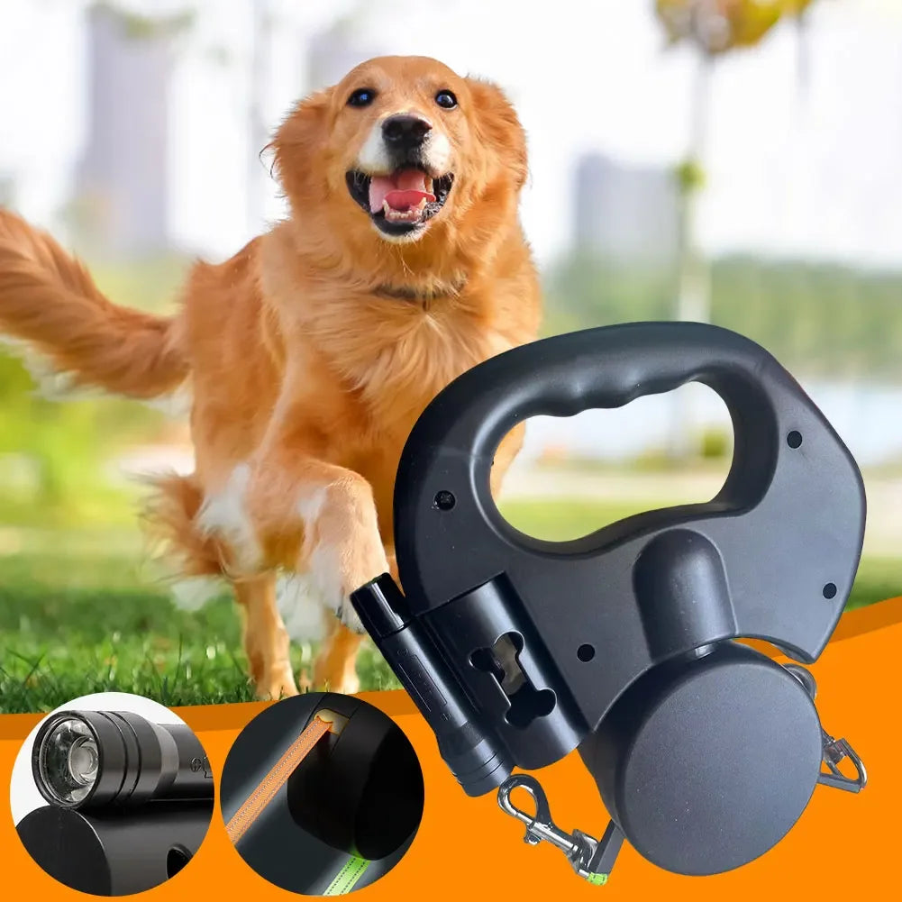 DOUBLE HEADED LED DOG LEASH โ 360ยฐ TANGLE-FREE