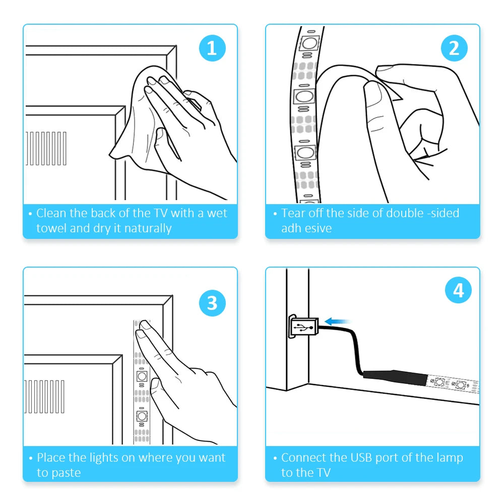 MIKENOON RGB LED LIGHT STRIP – SMD3535 (5V)