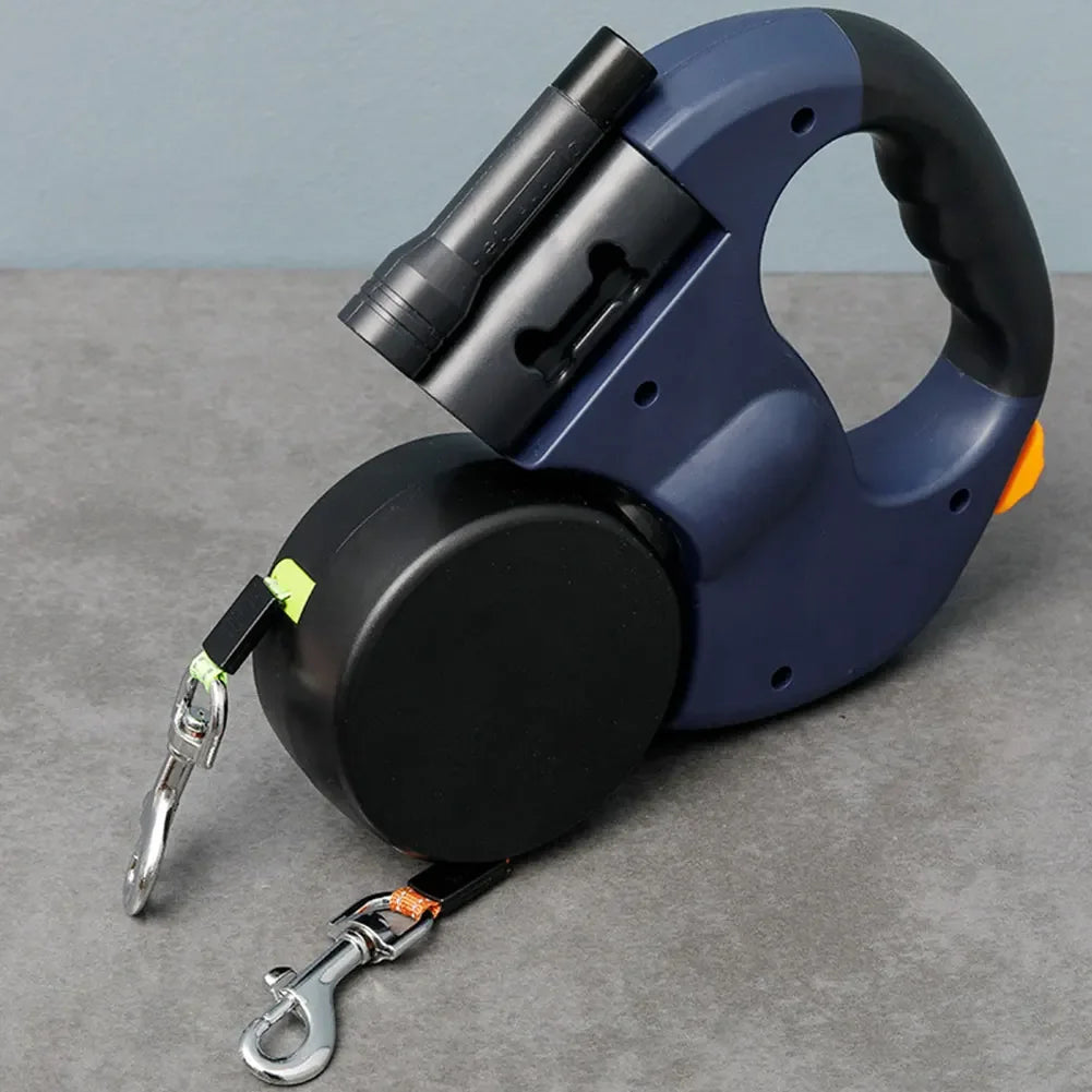 DOUBLE HEADED LED DOG LEASH – 360° TANGLE-FREE