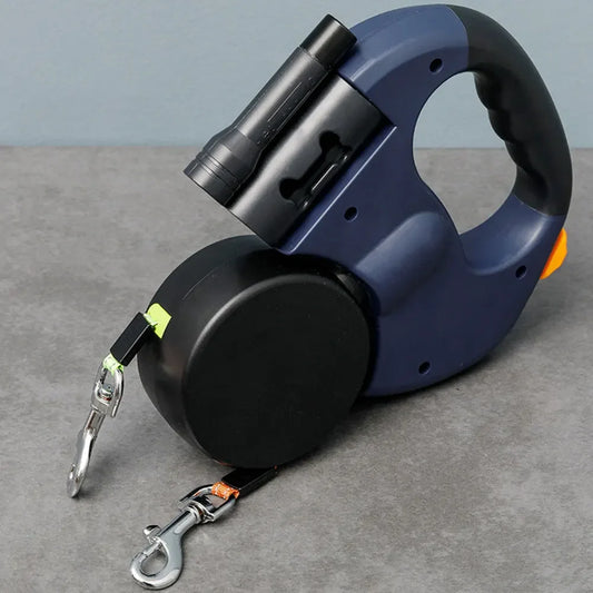 DOUBLE HEADED LED DOG LEASH – 360° TANGLE-FREE