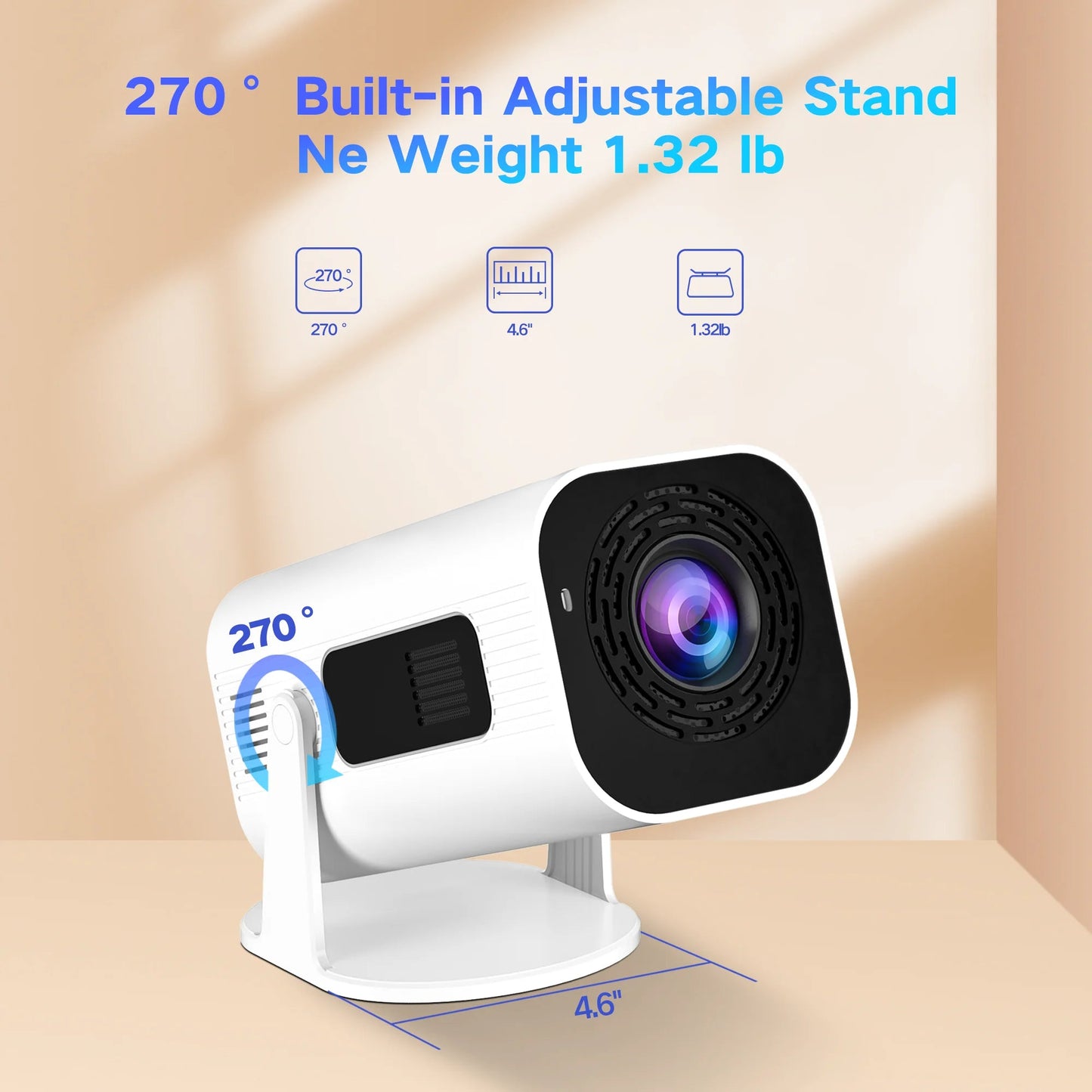 SMARTBEAM 350 – 4K PORTABLE WIFI 6 MINI PROJECTOR WITH ANDROID 11