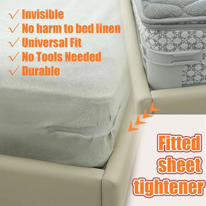 GRIPLOCK BED SHEET STRAPS – 4 PACK