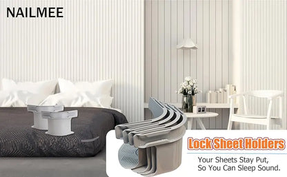 GRIPLOCK BED SHEET STRAPS – 4 PACK