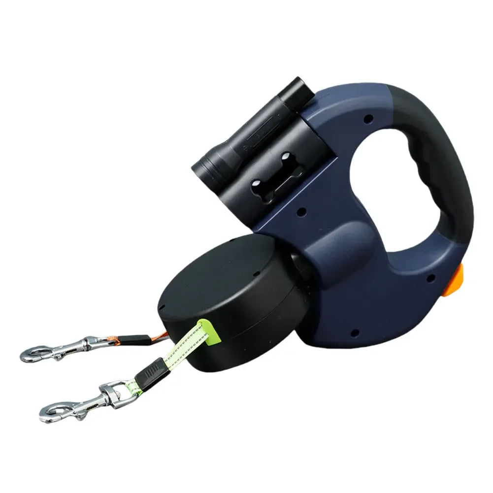 DOUBLE HEADED LED DOG LEASH – 360° TANGLE-FREE