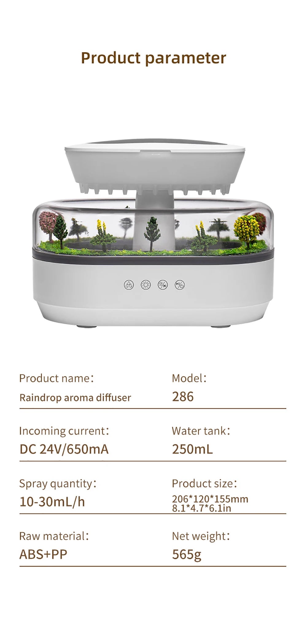 RAINDROP GLOW AROMA DIFFUSER